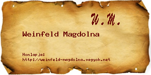 Weinfeld Magdolna névjegykártya